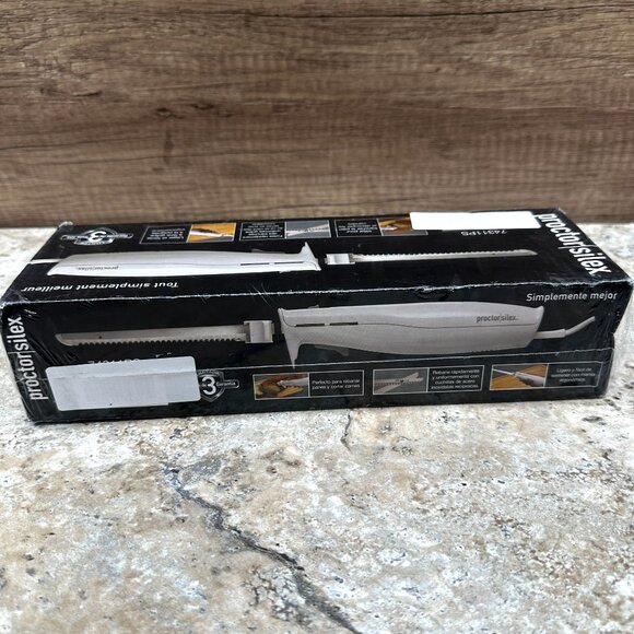 Proctor Silex Electric Knife White Simply Better Easy Slice New Sealed - Picture 3 of 9